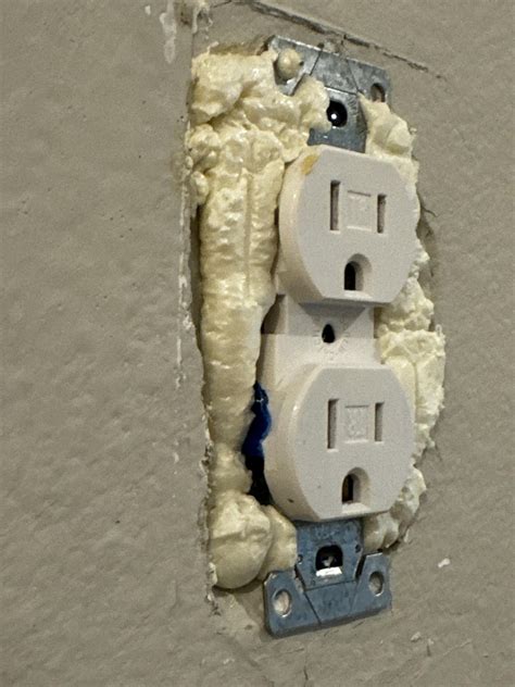 spray foam inside electrical boxes|spray foam for electrical outlets.